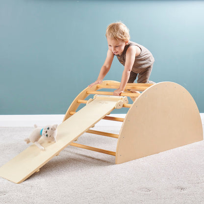 NEW | Multi-Use Arch + Wooden Slide & Ramp Combo