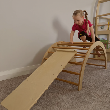 NEW | Multi-Use Arch + Wooden Slide & Ramp Combo